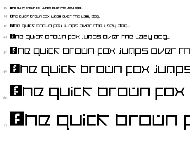 Cancranacancarnaca Redux font waterfall